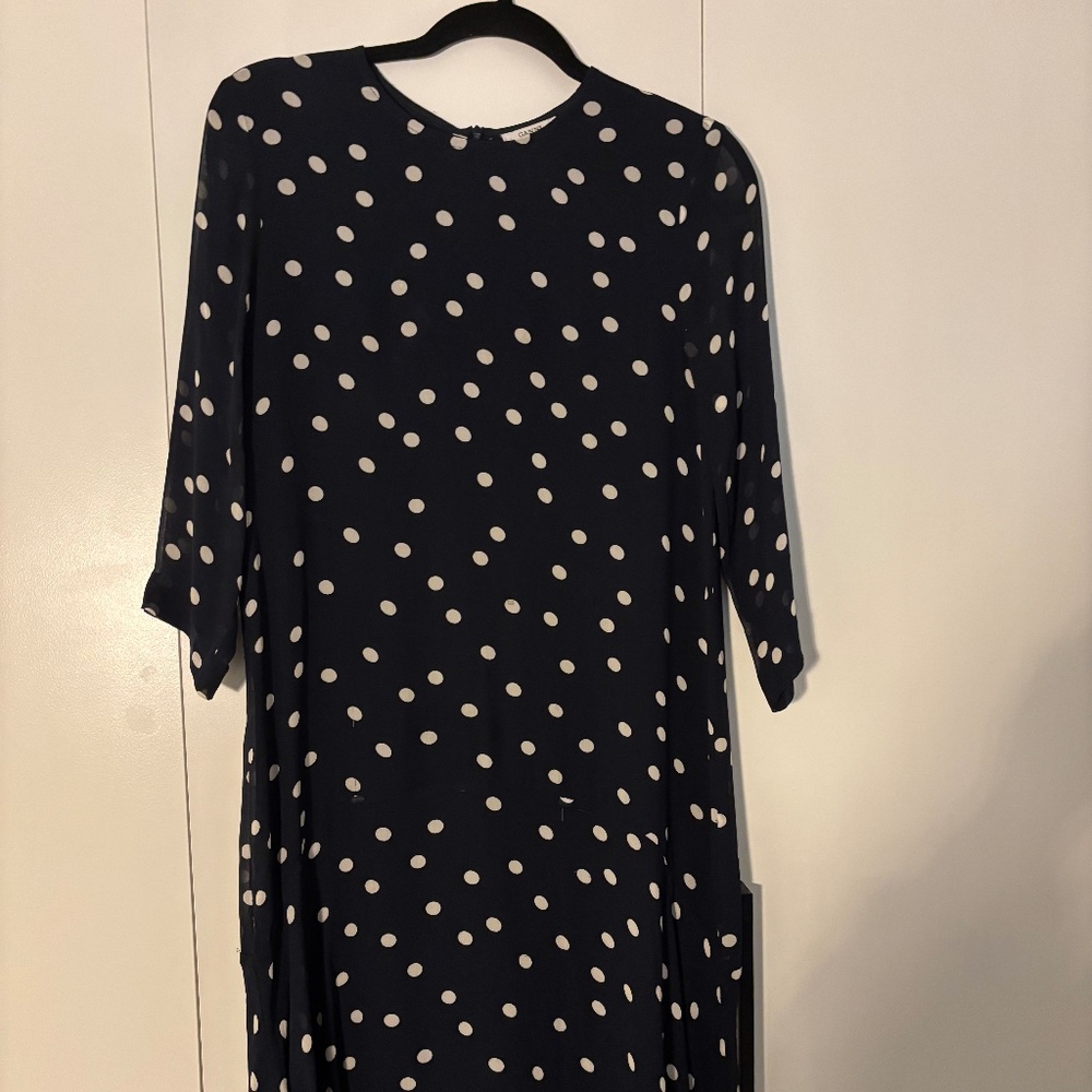 Ganni polka dot dress